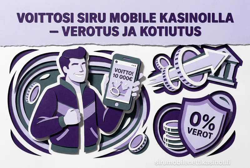 Voittosi Siru Mobile kasinoilla — verotus ja kotiutus
